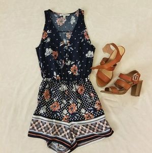 Abercrombie & Fitch Floral Romper